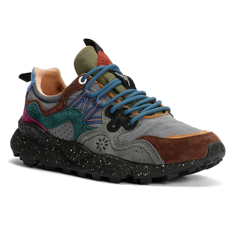 Flower Mountain Yamano 3 Teal/Grey Trainers