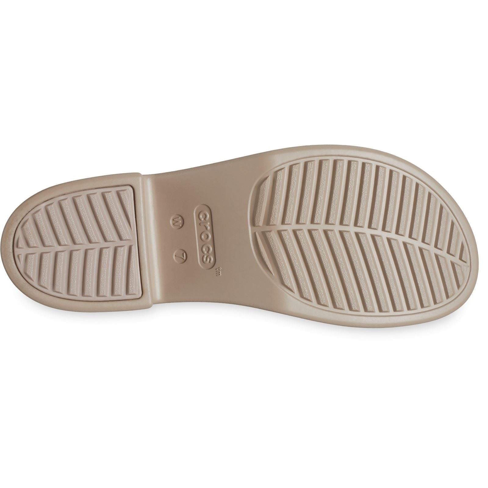 Crocs Brooklyn Slide Heel Women's Taupe Heels