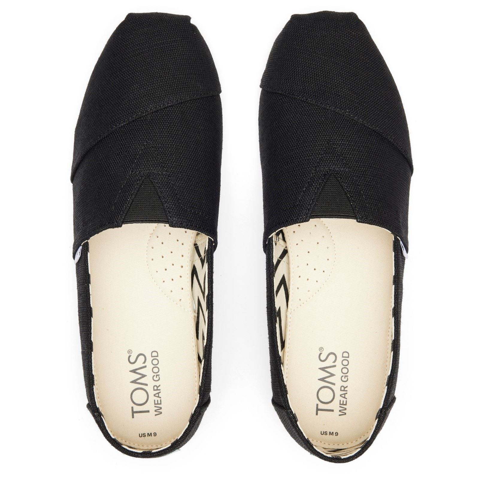 TOMS Alpargata Classic Cotton Men's Black Espadrilles