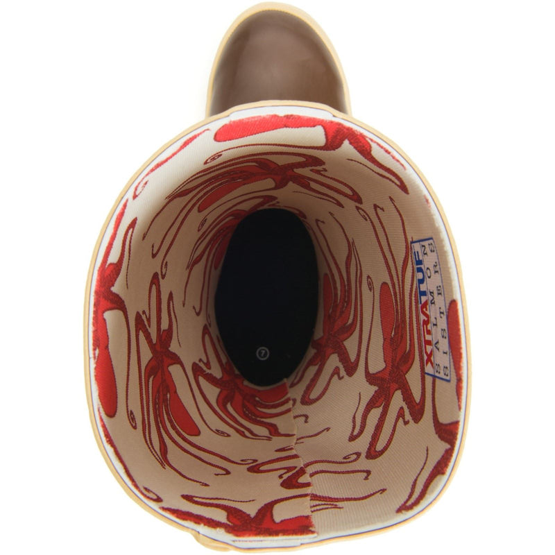 Xtratuf Salmon Sisters Latex Synthetic Brown Wellington Boots