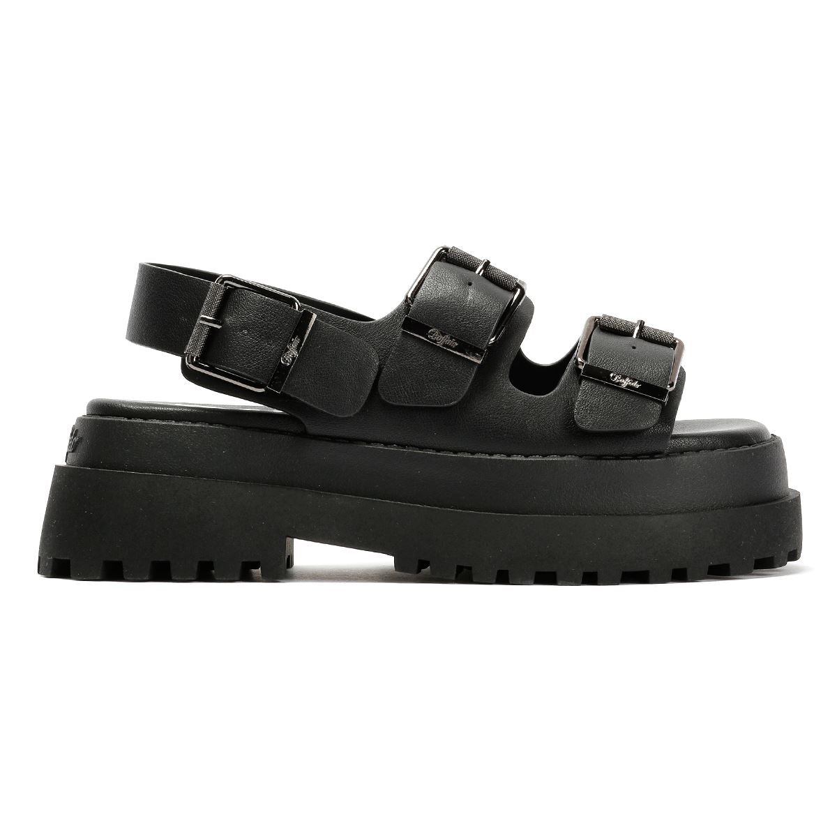 Buffalo Pluto Ari Women's Black Sandals
