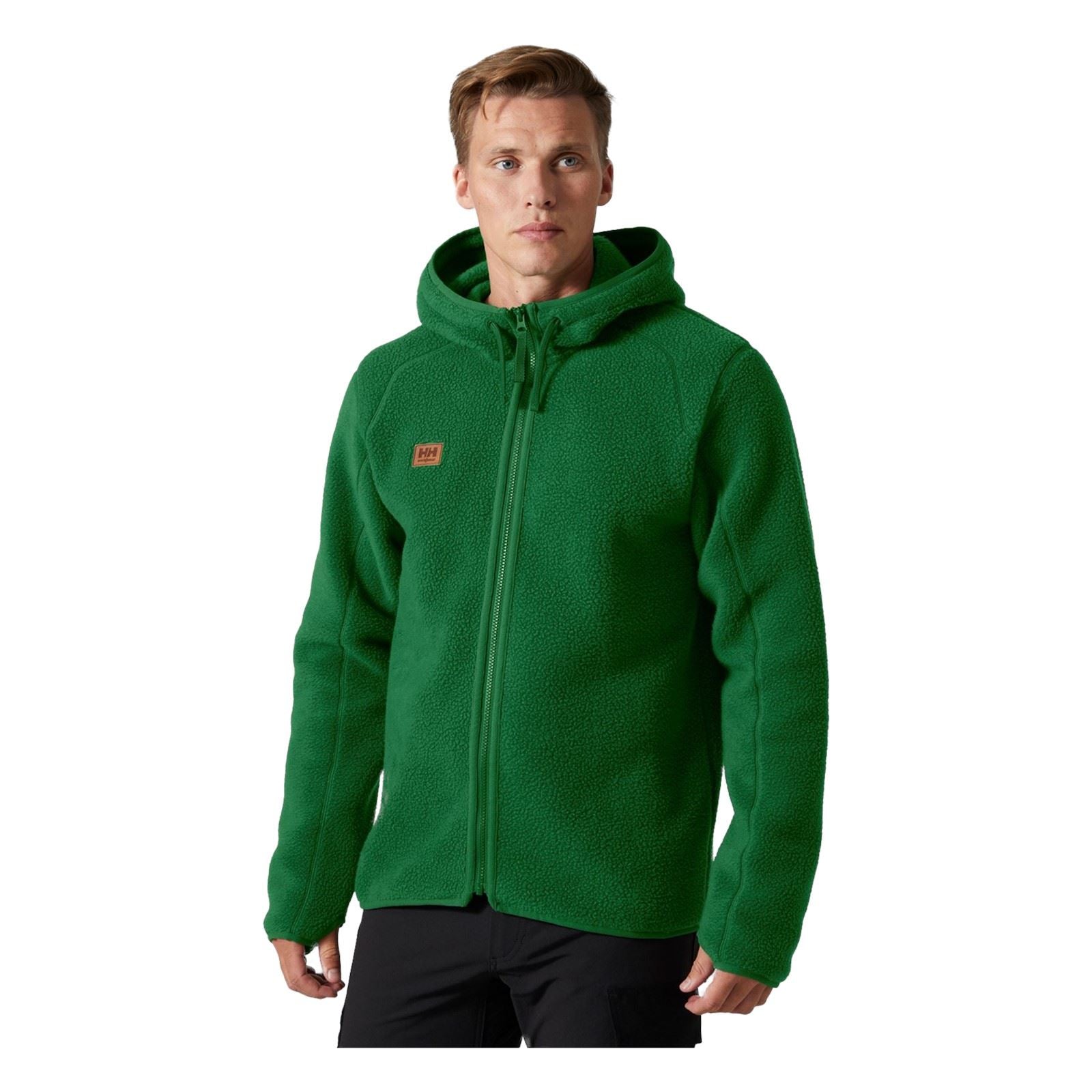 Helly Hansen Workwear Heritage Pile Hoodie Men's Green Fleece Jacket