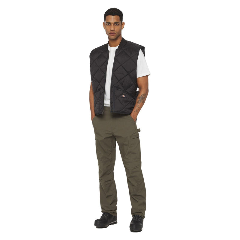 Dickies Diamond Quilted Vest Men's Black Gilets