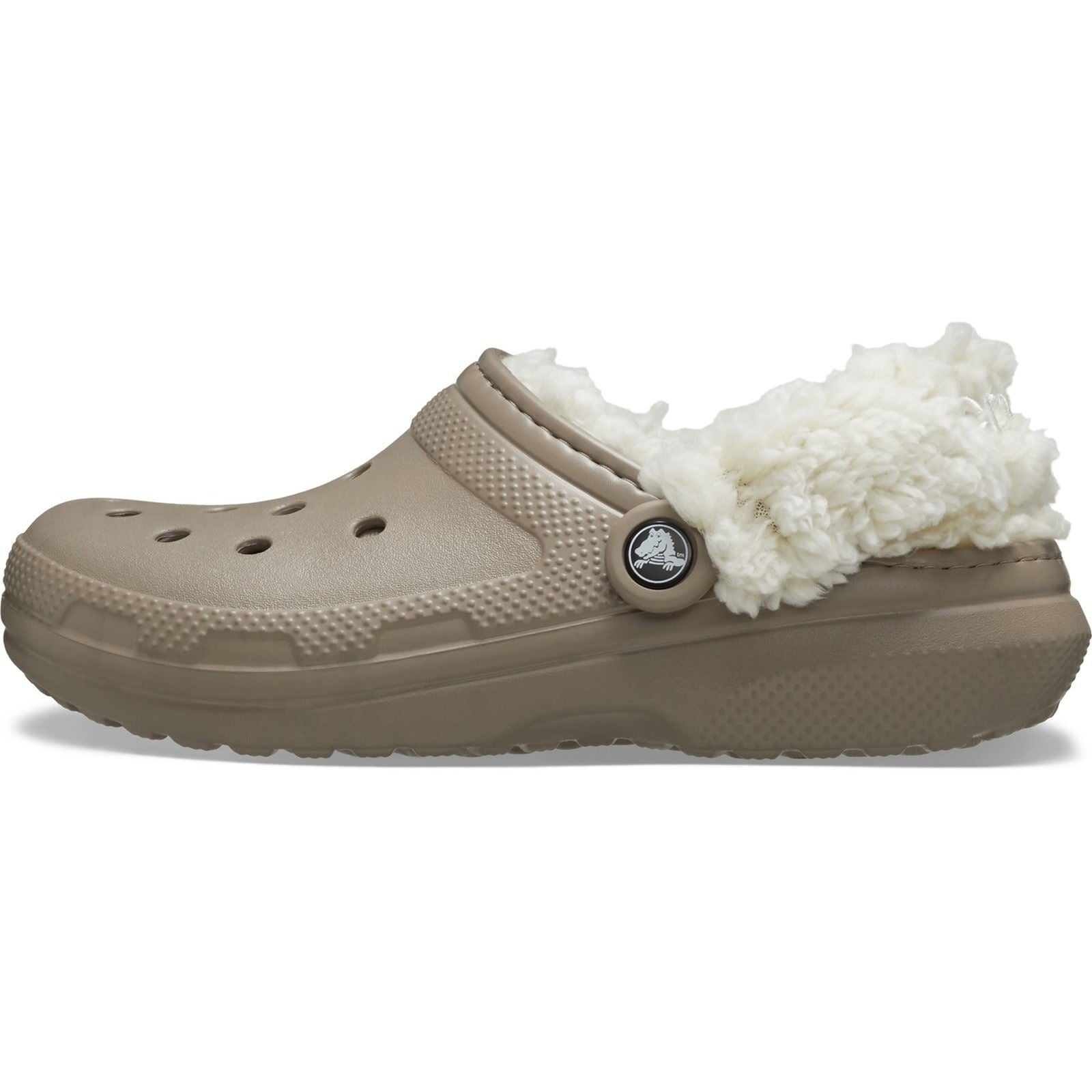 Crocs Classic Fleece Lined Textile Blend Mushroom Clogs
