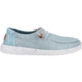 HEYDUDE Wendy Heathered Slub Tropical Linen/Lyocell/Cotton Women's Blue Loafers