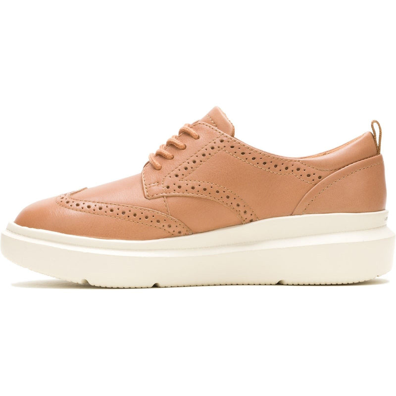 Hush Puppies Joy Leather Women's Tan Brogues Shoes