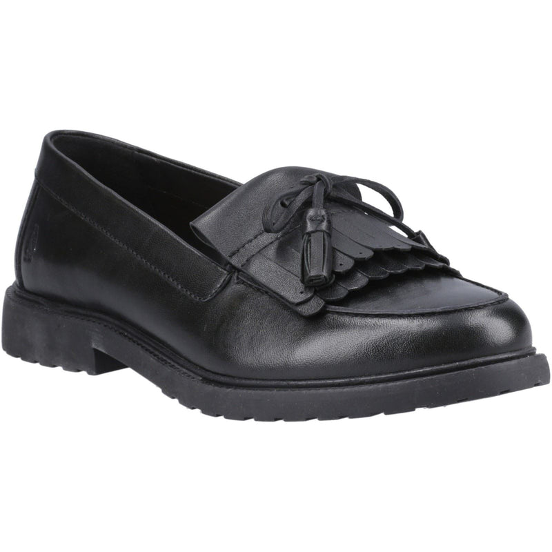 Hush Puppies Verity Kiltie Leather Women's Black Loafers