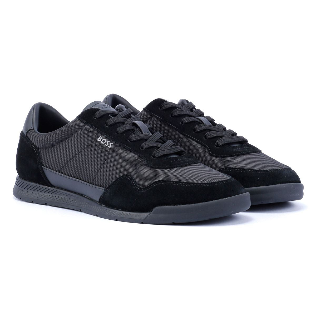 Boss Titanium Men's Black Trainers