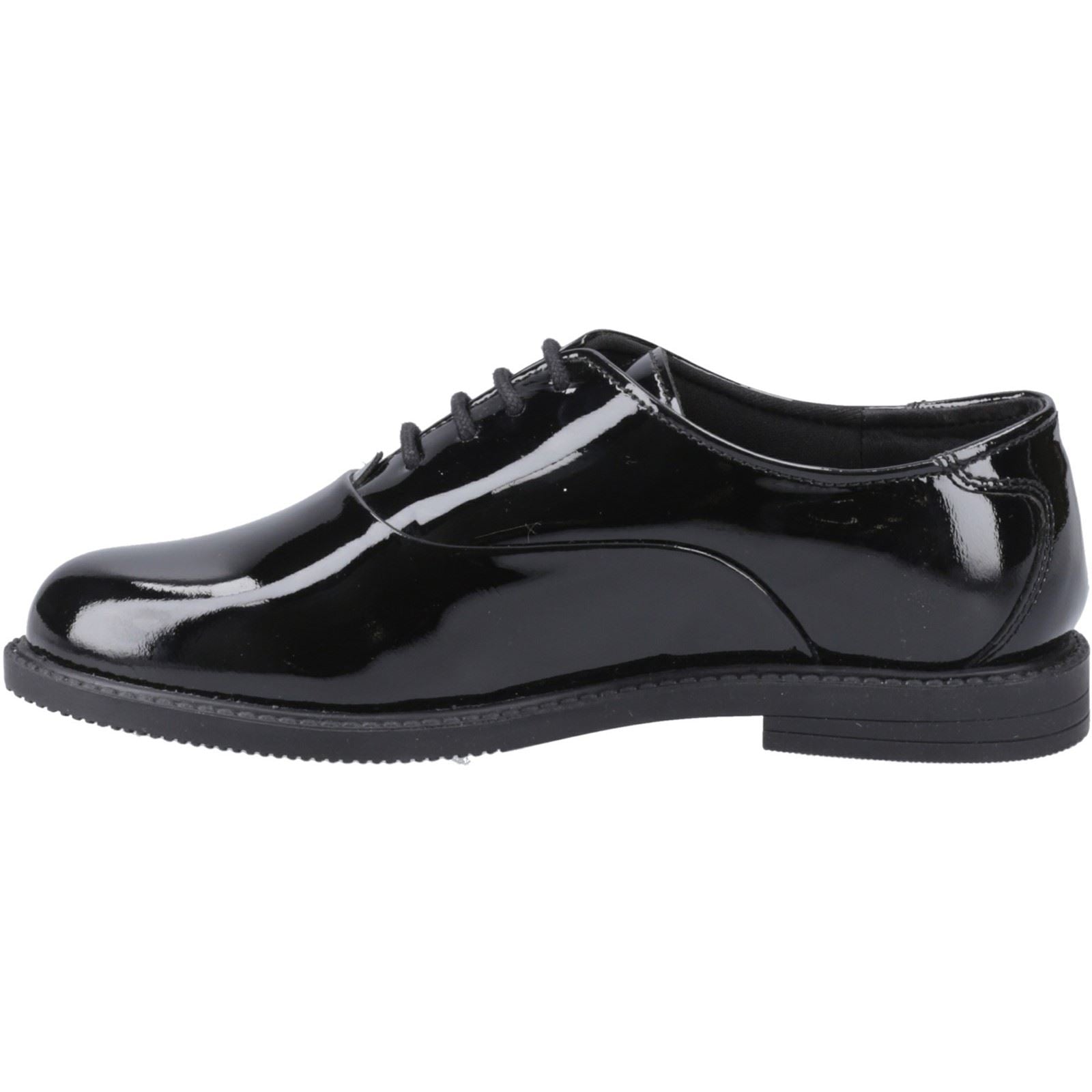 Hush Puppies Nellie Patent Leather Youth Girl's Black Oxford Shoes