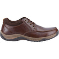Hush Puppies Derek Leather Men's Coffee Lace-Up Shoes