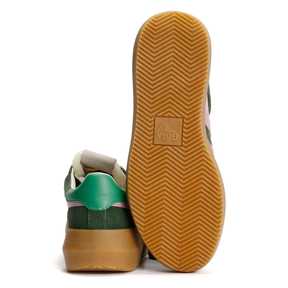 Gola Athena Suede Women's Evergreen/Candy/Jade Trainers