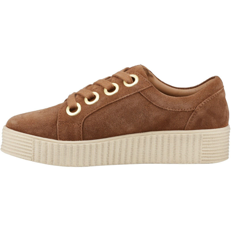 Hush Puppies Tamsin Suede Women's Tan Trainers