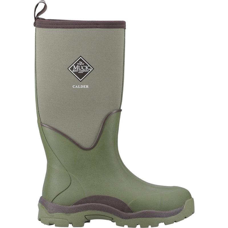 Muck Boots Calder Rubber Olive Wellington Boots