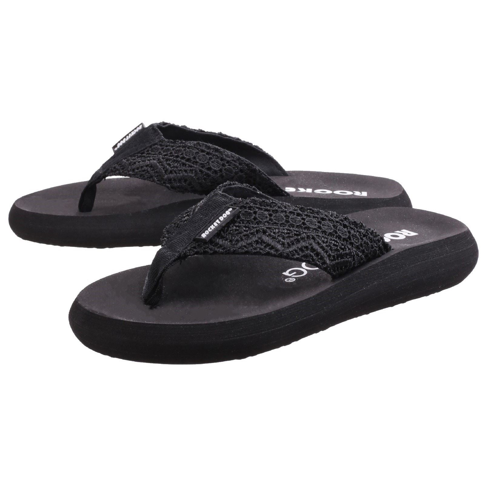 Rocket Dog Spotlight Lima Fabric Women's Black Sandals