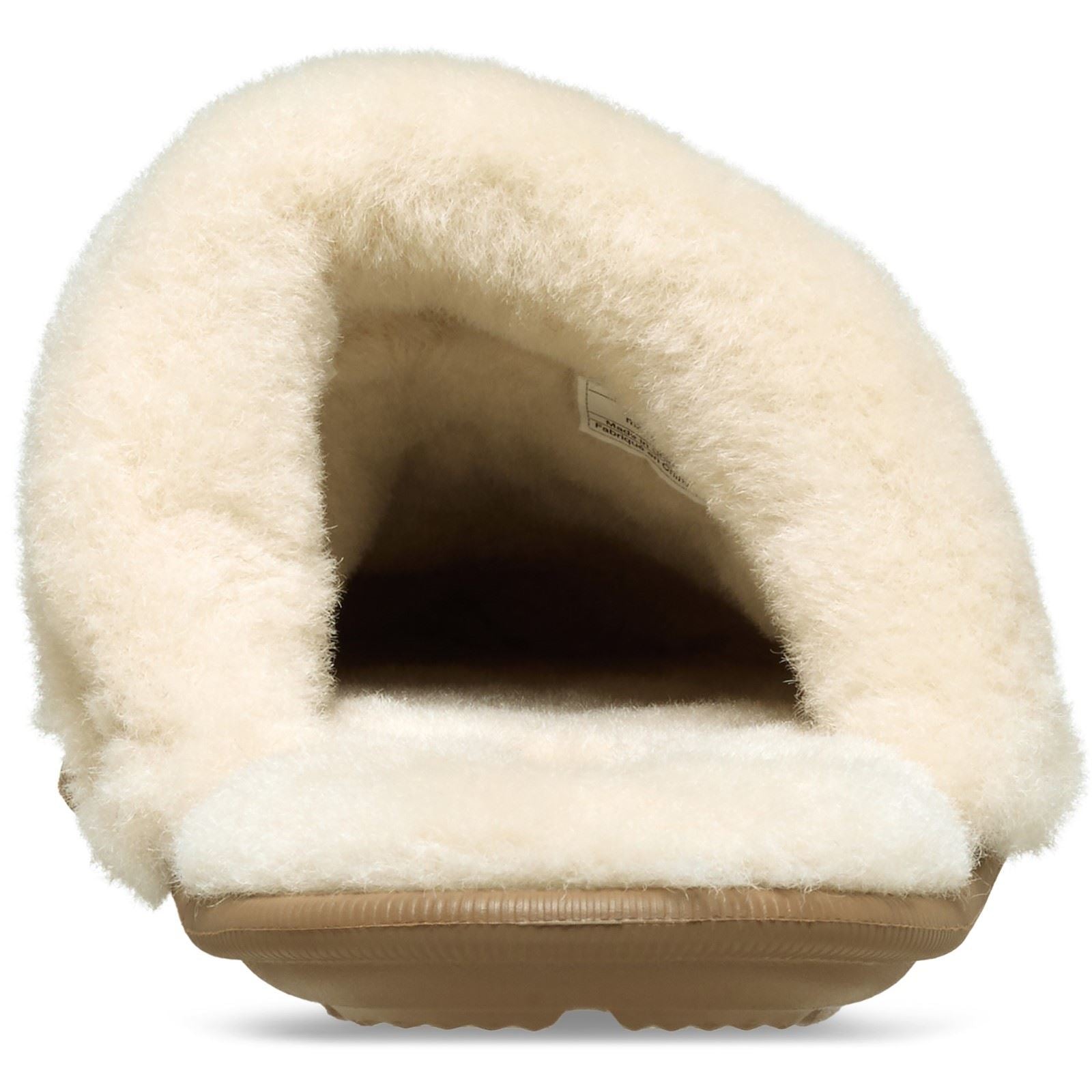 Crocs Classic Fuzz Scuff Thermoplastic Sepia Slippers