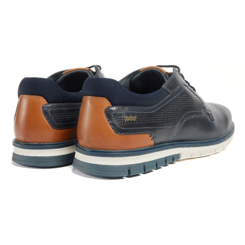 Pod Merlin Leather Men's Navy Lace-Up Shoes