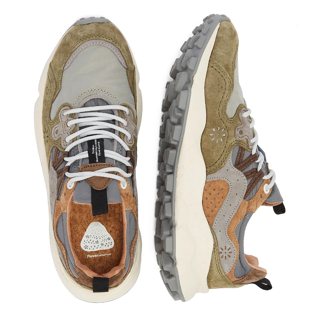 Flower Mountain Yamano Suede Men's Grey Trainers
