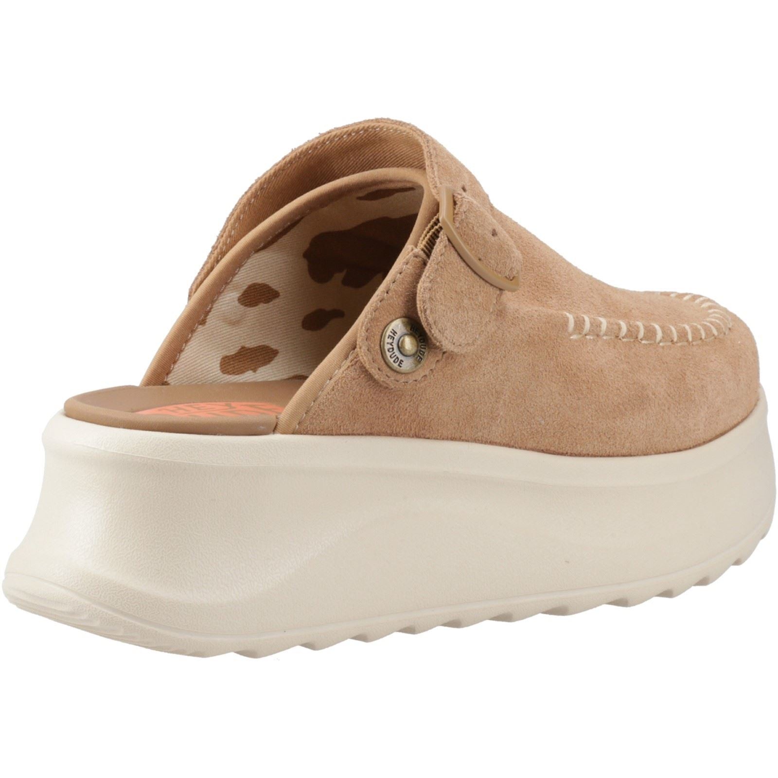 HEYDUDE Delray Suede Women's Tan Clogs