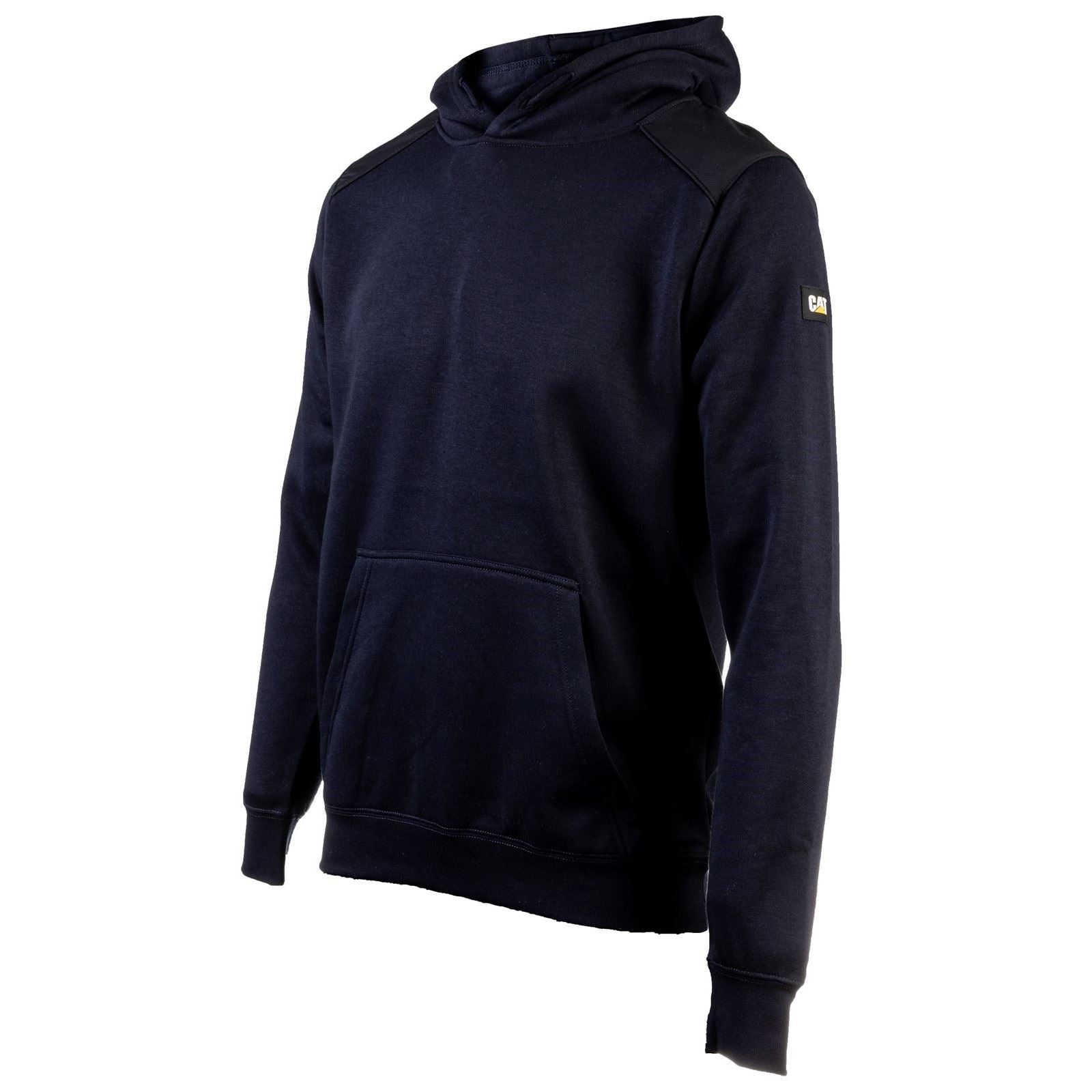 Caterpillar Essentials Synthetic Men's Blue Hooded Sweatshirt