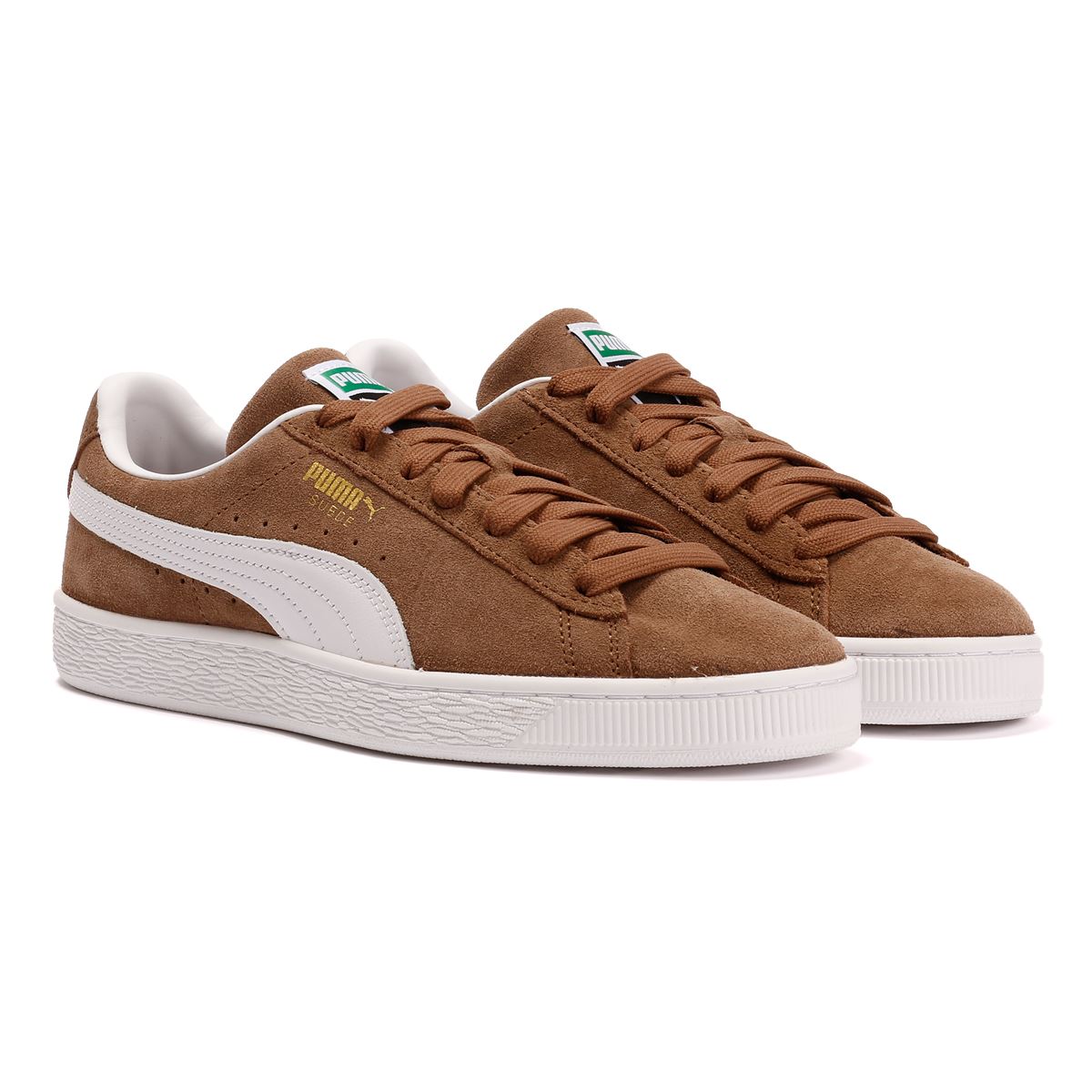 Puma Classic Suede Haute Coffee/White Trainers