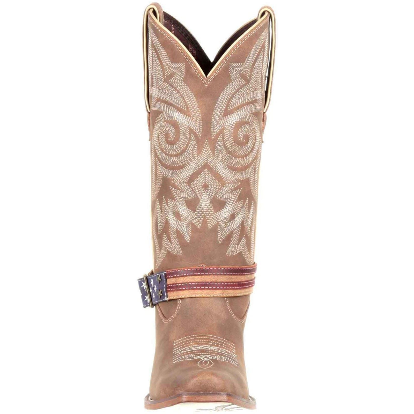 Durango Crush Flag Leather Women's Brown/Khaki Boots