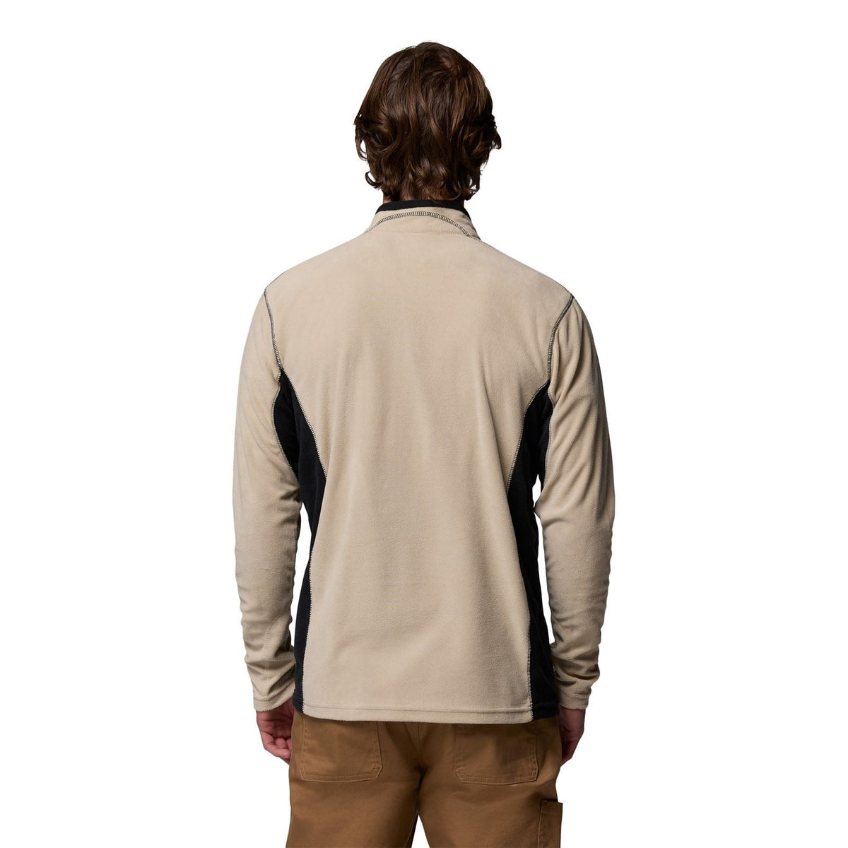 Columbia Klamath Range II Half Zip Polyester Men's Beige Fleece Pullover