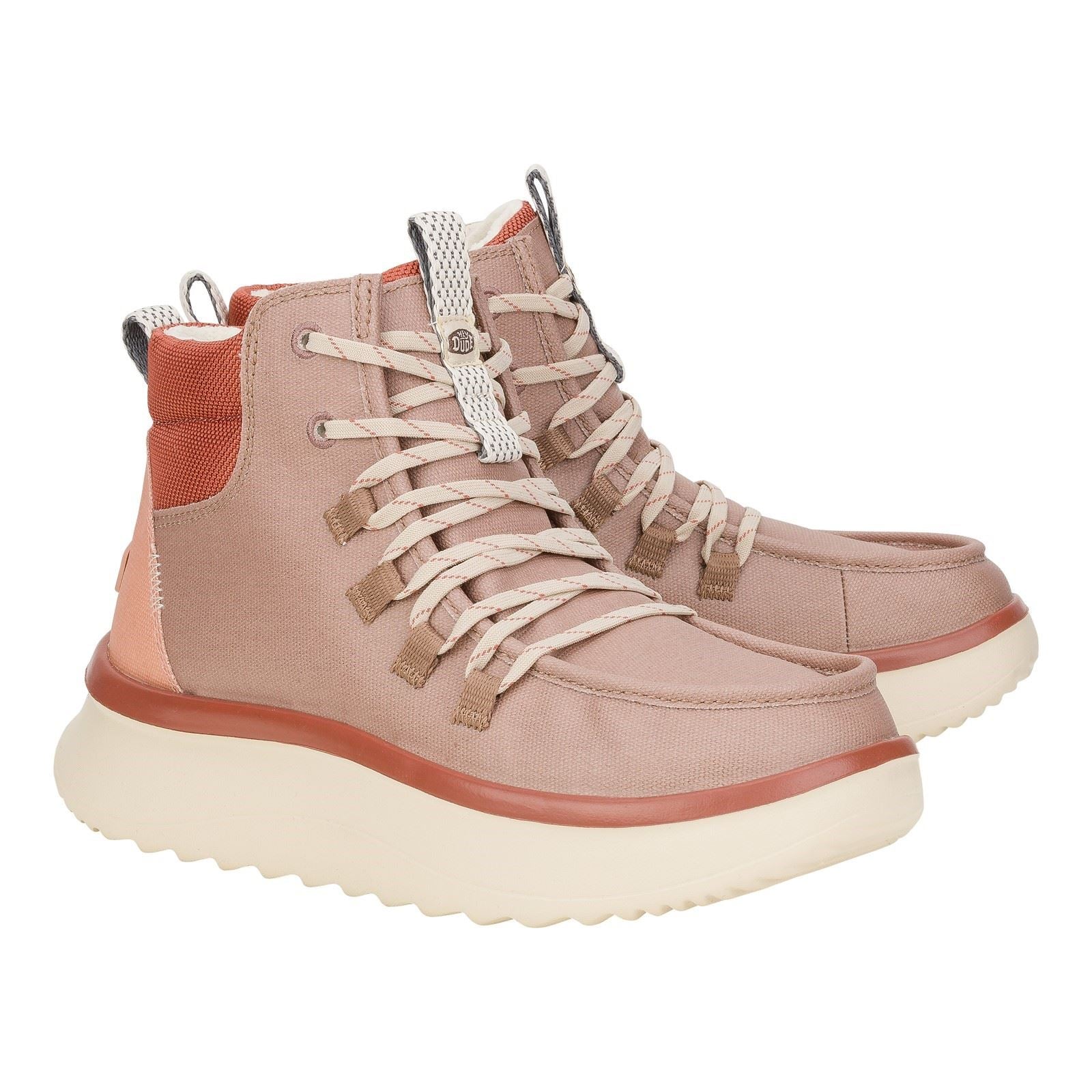 HEYDUDE Wendy Peak Apres PU Coated Canvas Women's Desert Boots