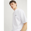 Jack & Jones Chad Branding Cotton Men's White T-Shirt