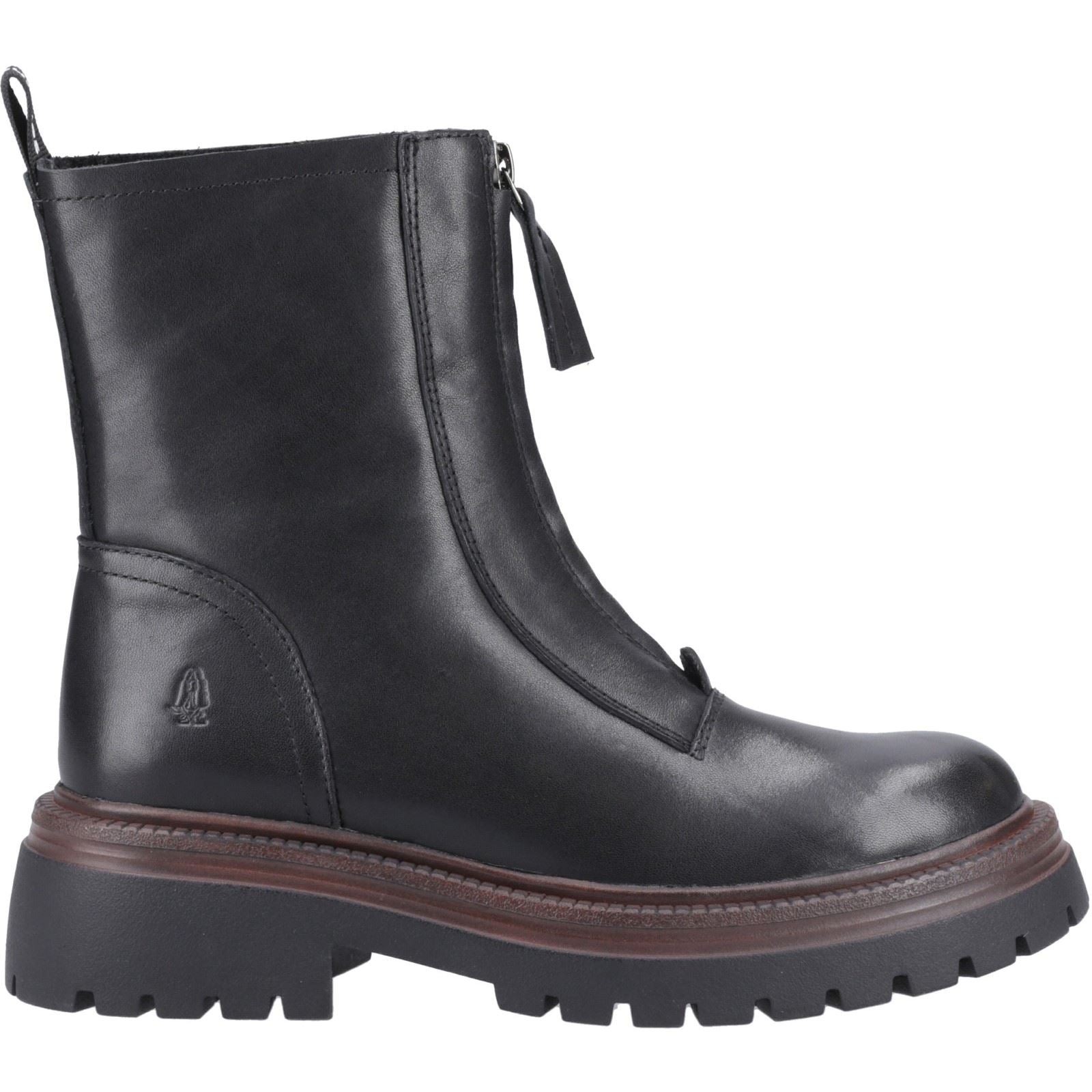 Hush Puppies Roxanna Leather Women's Black Leather Boots