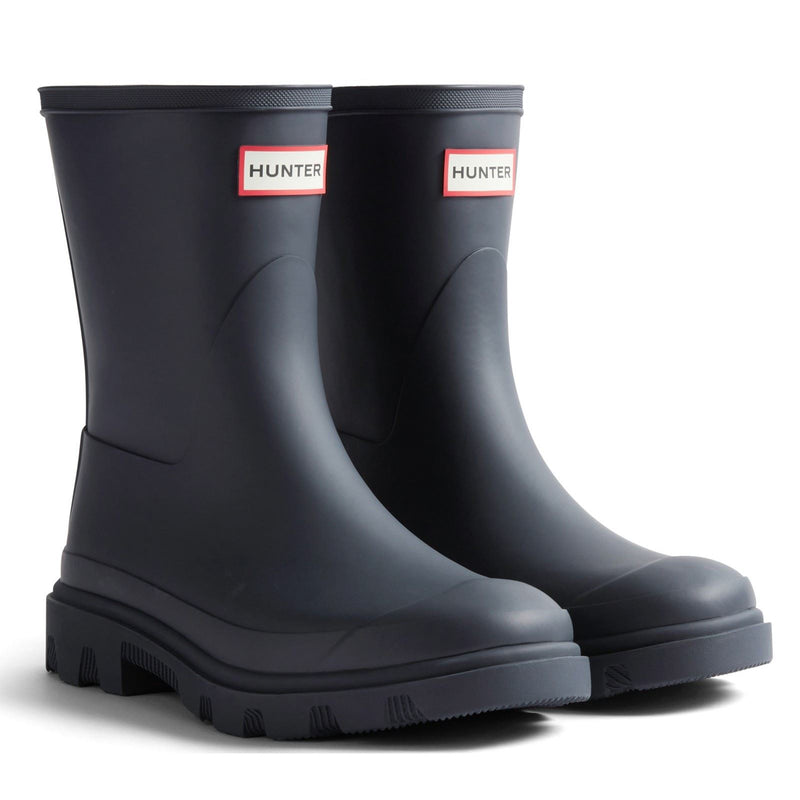 Hunter Downpour Short Boot Rubber Women's Hunter Navy Wellington Boots