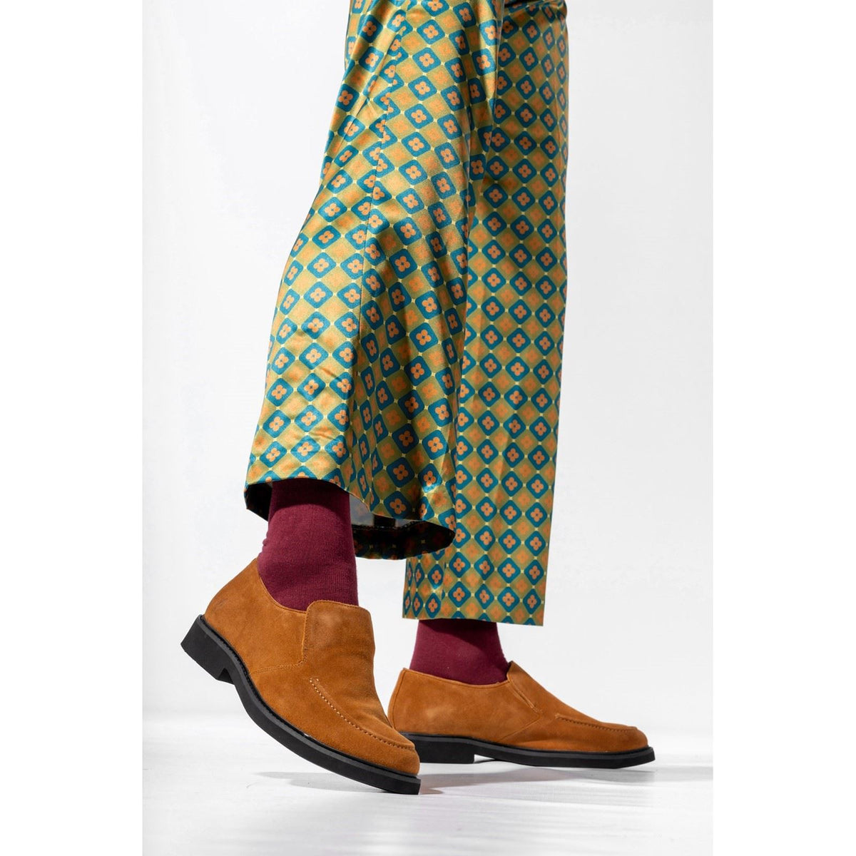 Hush Puppies Earl Slip On Suede Men's Chestnut Loafers