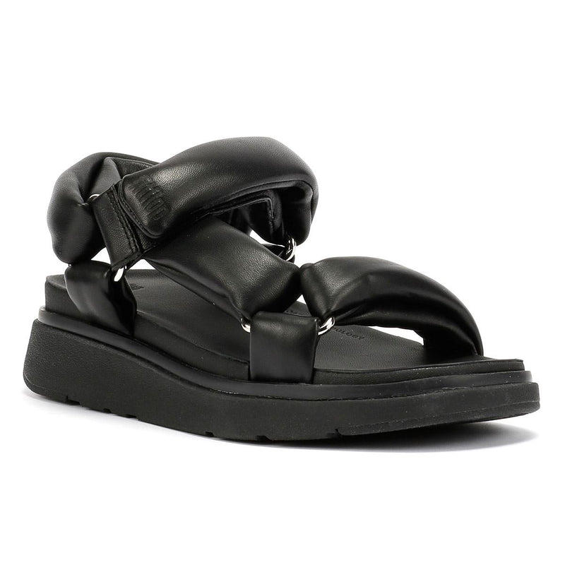 FitFlop Gen-FF Soft Leather Women's Black Sandals