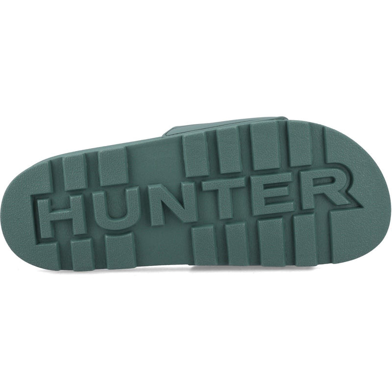 Hunter Core Embossed Slider Synthetic Hunter Green Slides