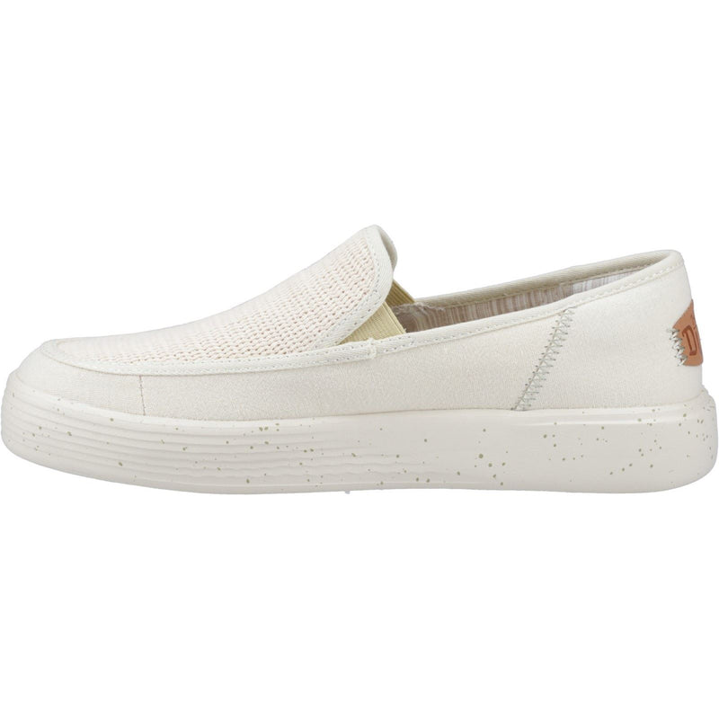 HEYDUDE Sunapee Coastline Cotton Blend Men's Bone Loafers