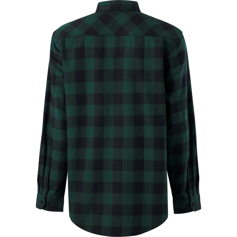 Hard Yakka Long Sleeve Check Flannel Cotton Men's Green Casual Shirt