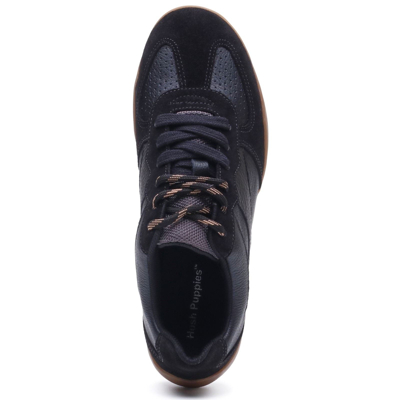 Hush Puppies Jovie Leather Women's BLACK Trainers