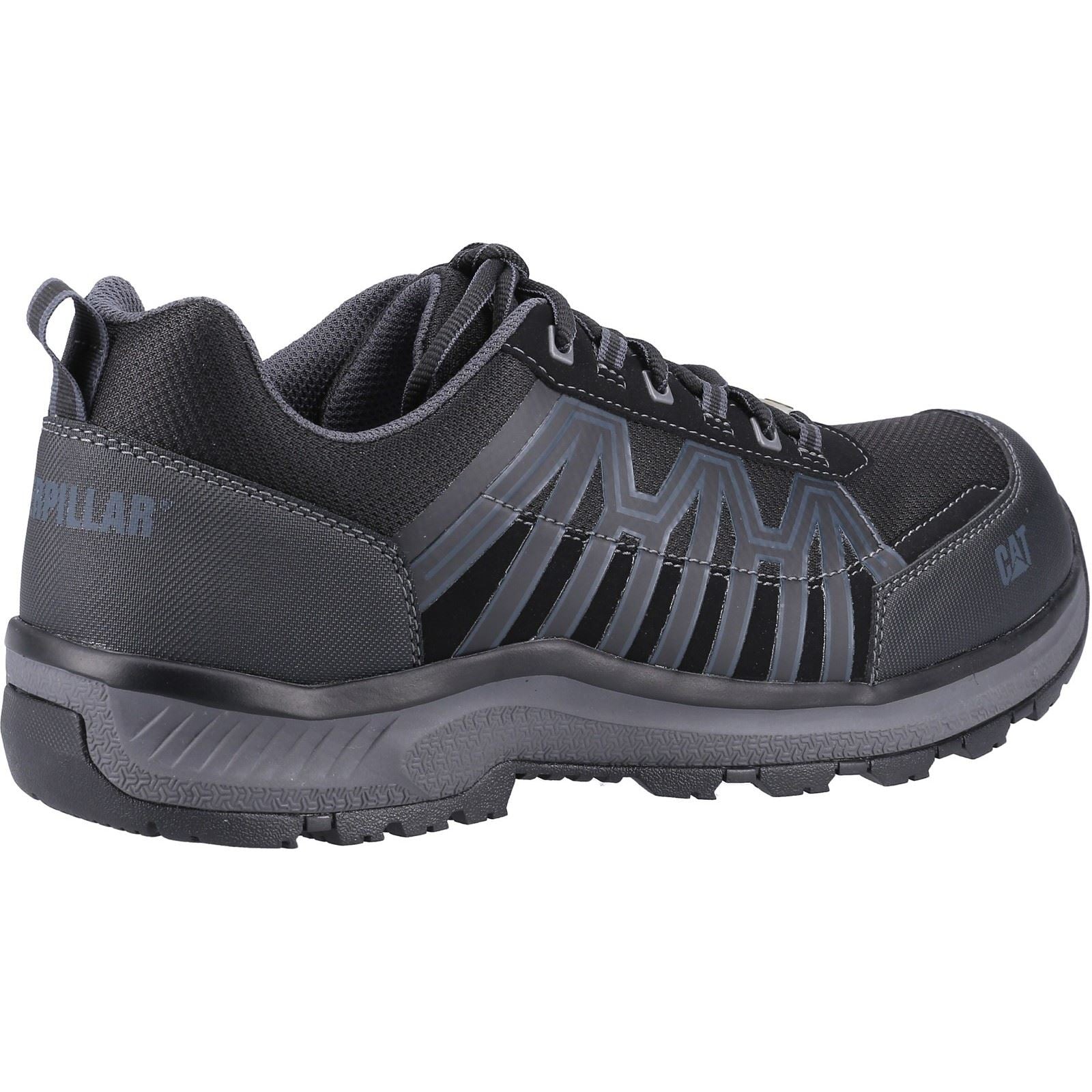 Caterpillar Charge PU/Mesh/Synthetic Black Safety Trainers