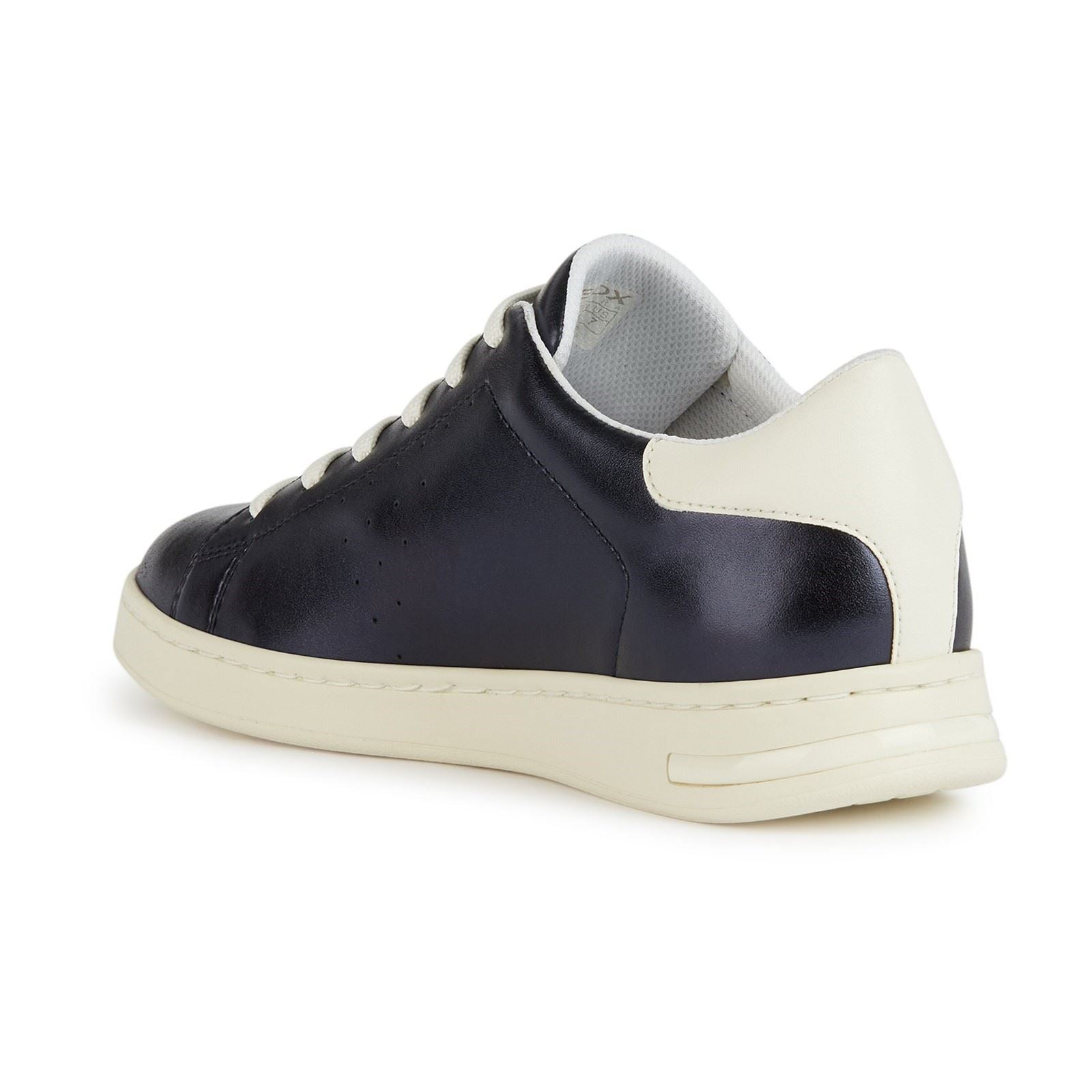 Geox D Jaysen B Leather Women's Dark Jeans/Optic White Trainers