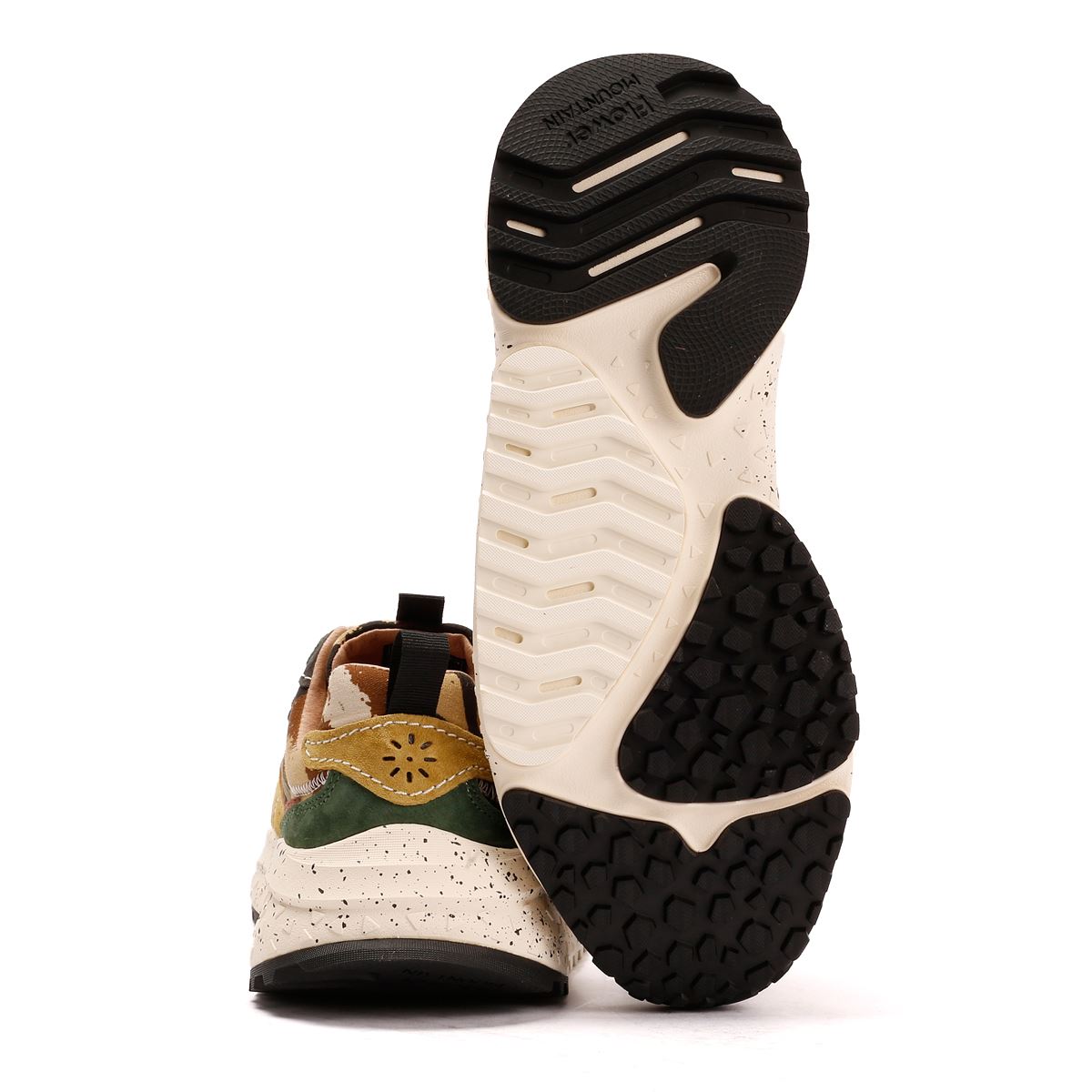 Flower Mountain Wave Suede Men's Camouflage Trainers