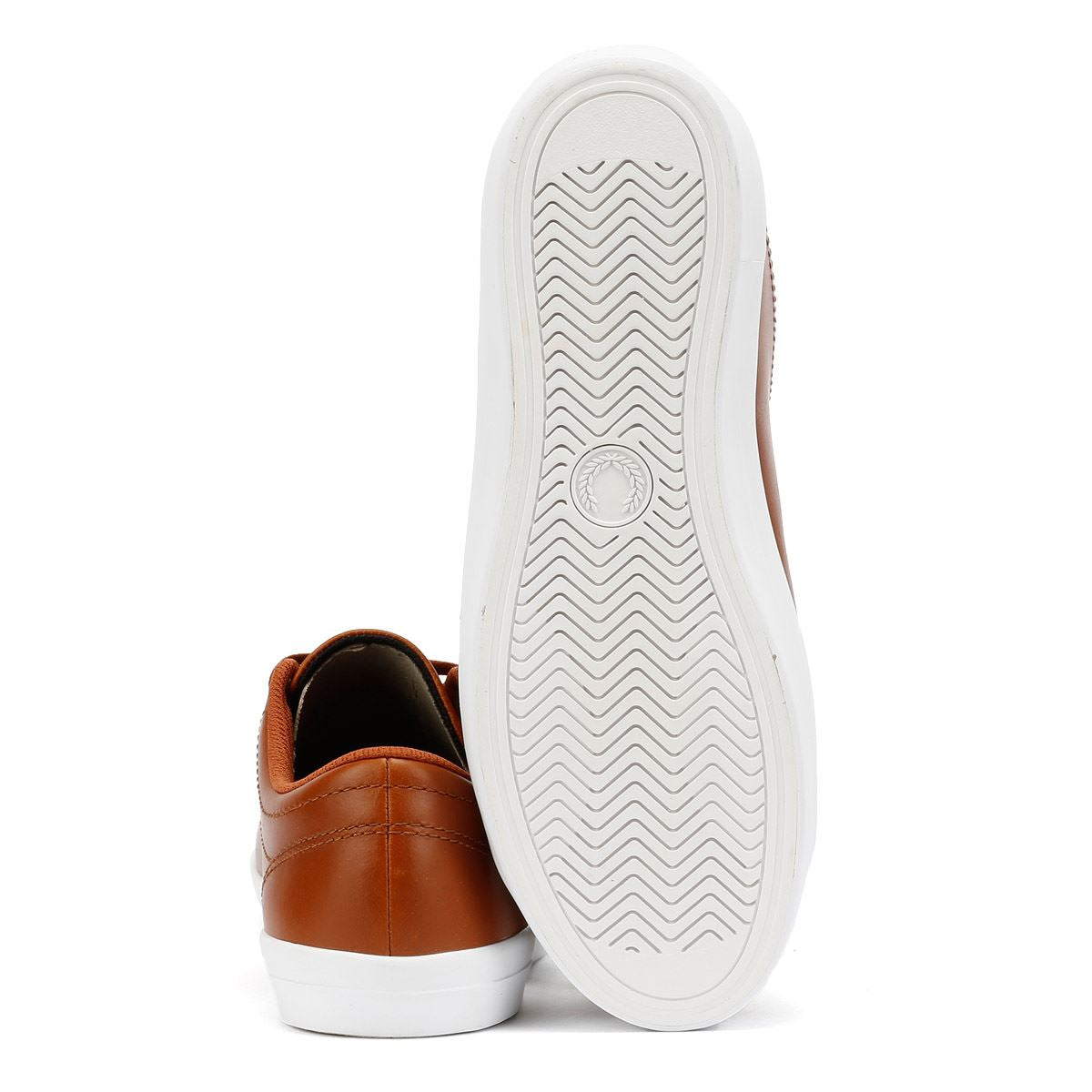 Fred Perry Baseline Leather Men's Tan/Champagne Trainers
