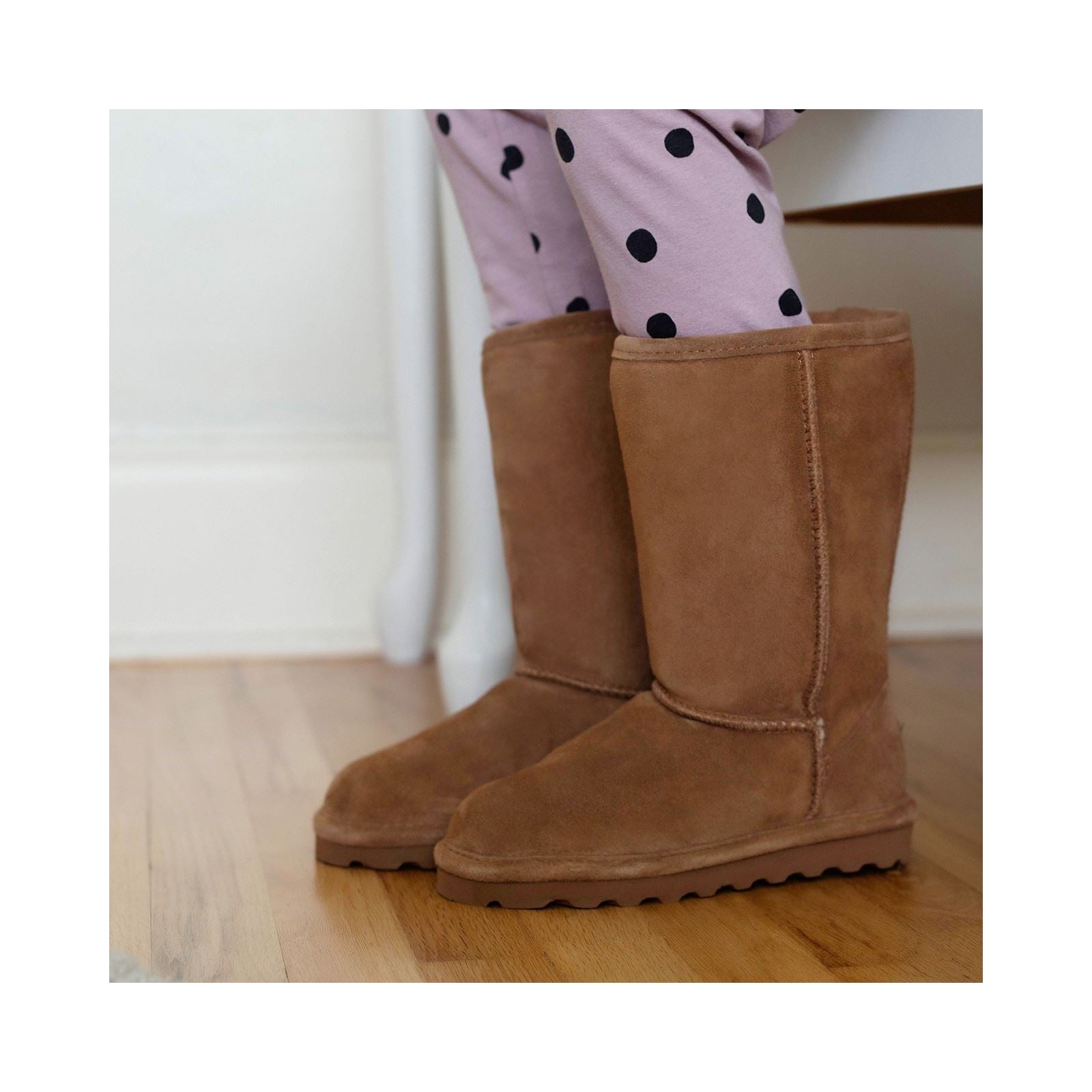 Bearpaw Elle Tall Suede Girl's Hickory Winter Knee High Boots