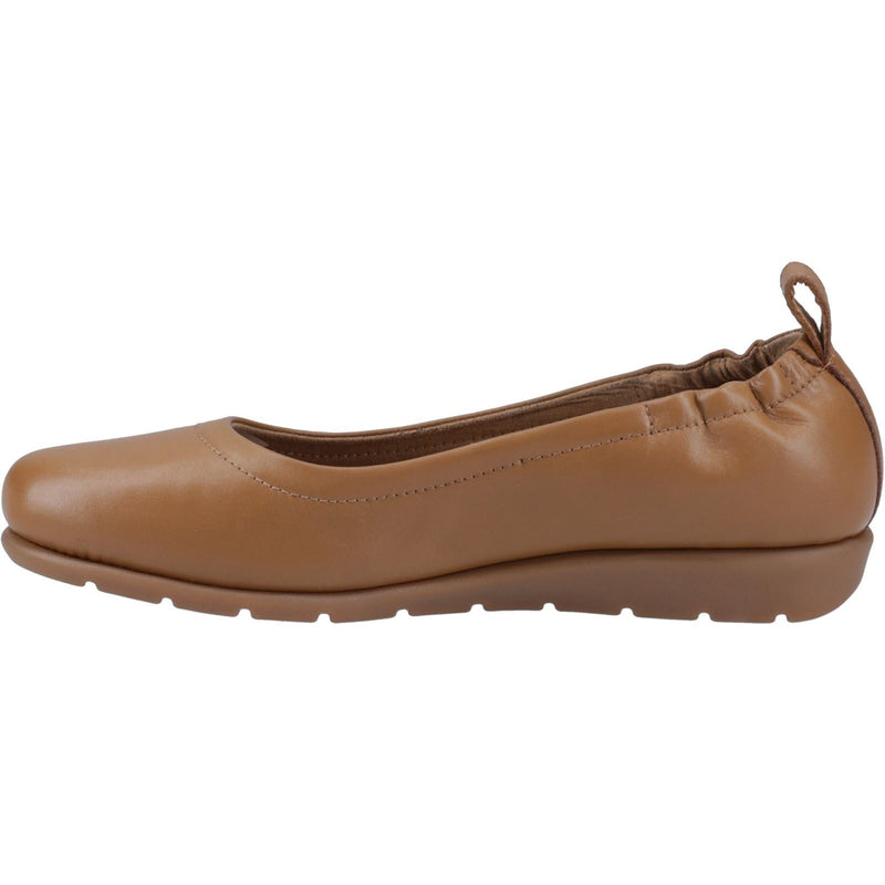 Hush Puppies Skylar Leather Women's Tan Flats