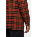 Dickies Fleece Hooded Flannel Shirt Men's Red Shirt Jacket