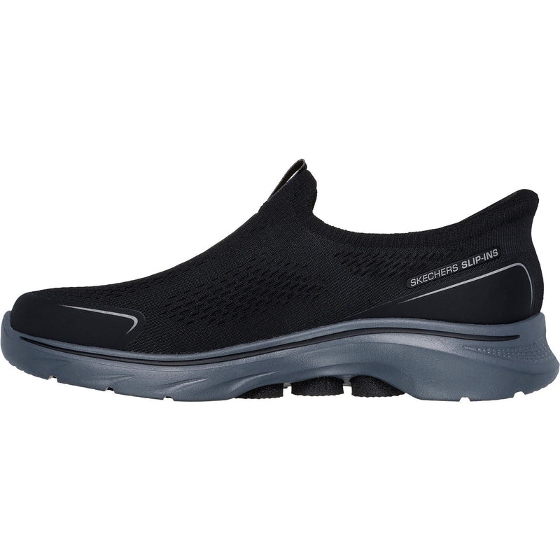Skechers GO WALK 7 Easy On Evolution Textile Men's Black/Charcoal Trainers