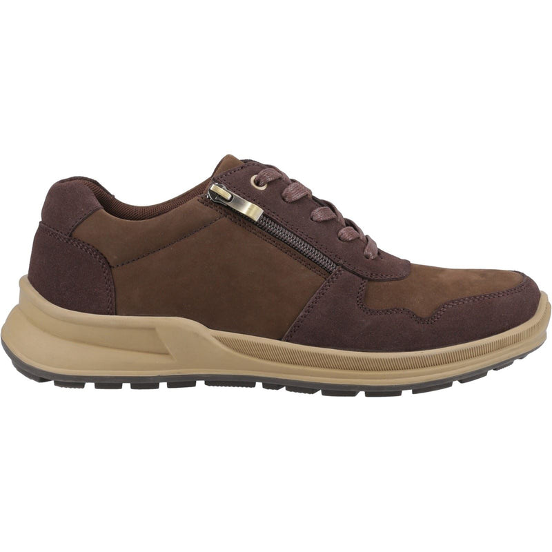Hush Puppies Alexander Leather Men's Brown Lace-Up Shoes