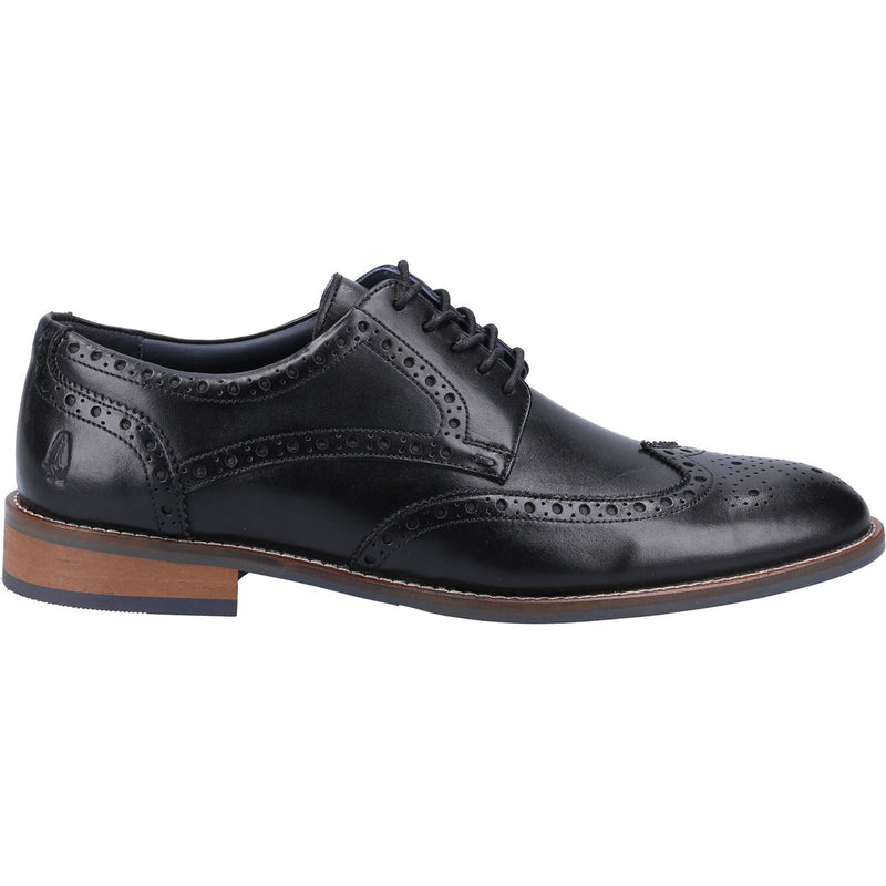 Hush Puppies Dustin Brogue Leather Men's Black Brogues Shoes