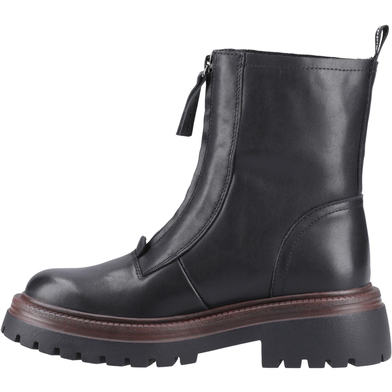 Hush Puppies Roxanna Leather Women's Black Leather Boots