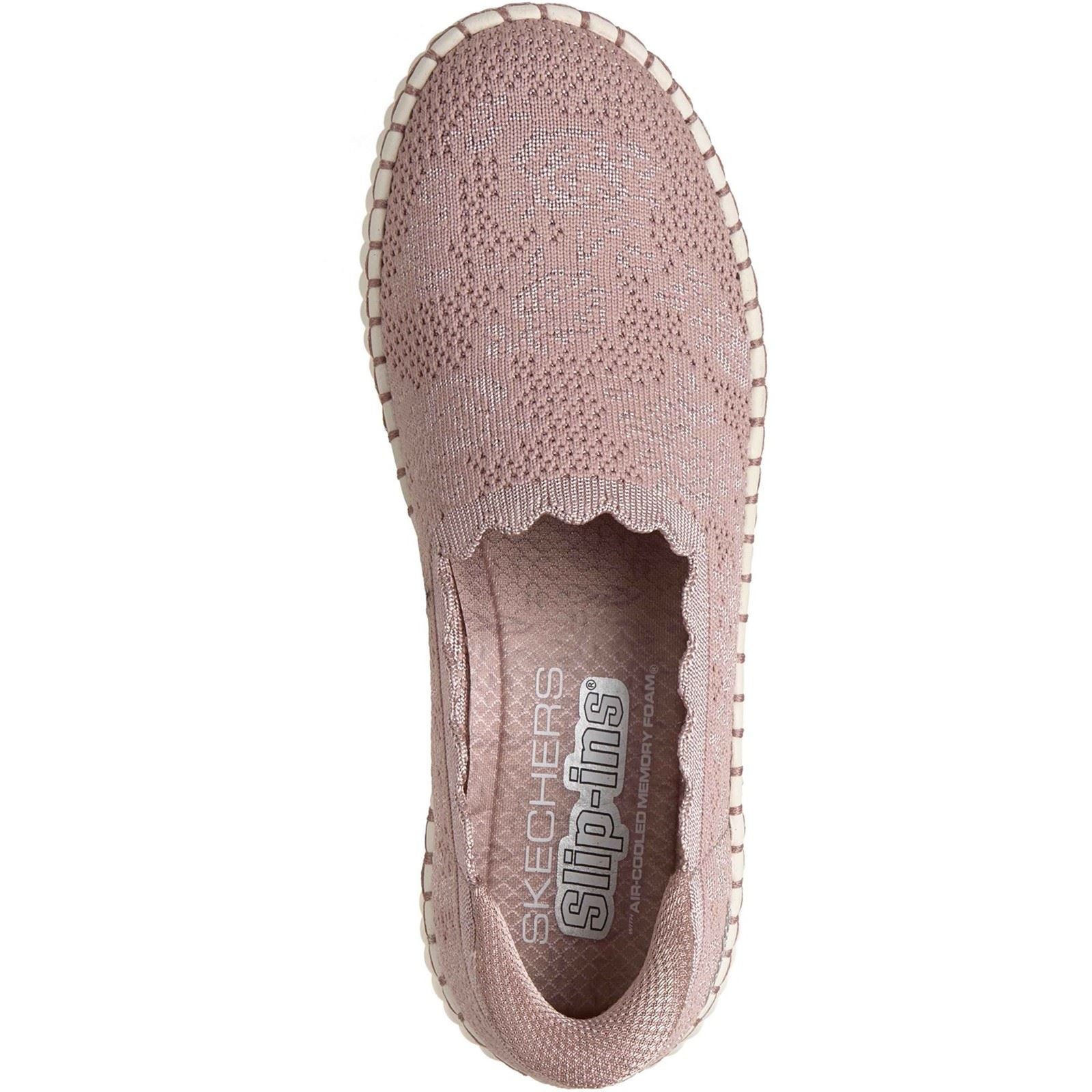 Skechers Wilshire Boulevard Polyester Women's Mauve Trainers