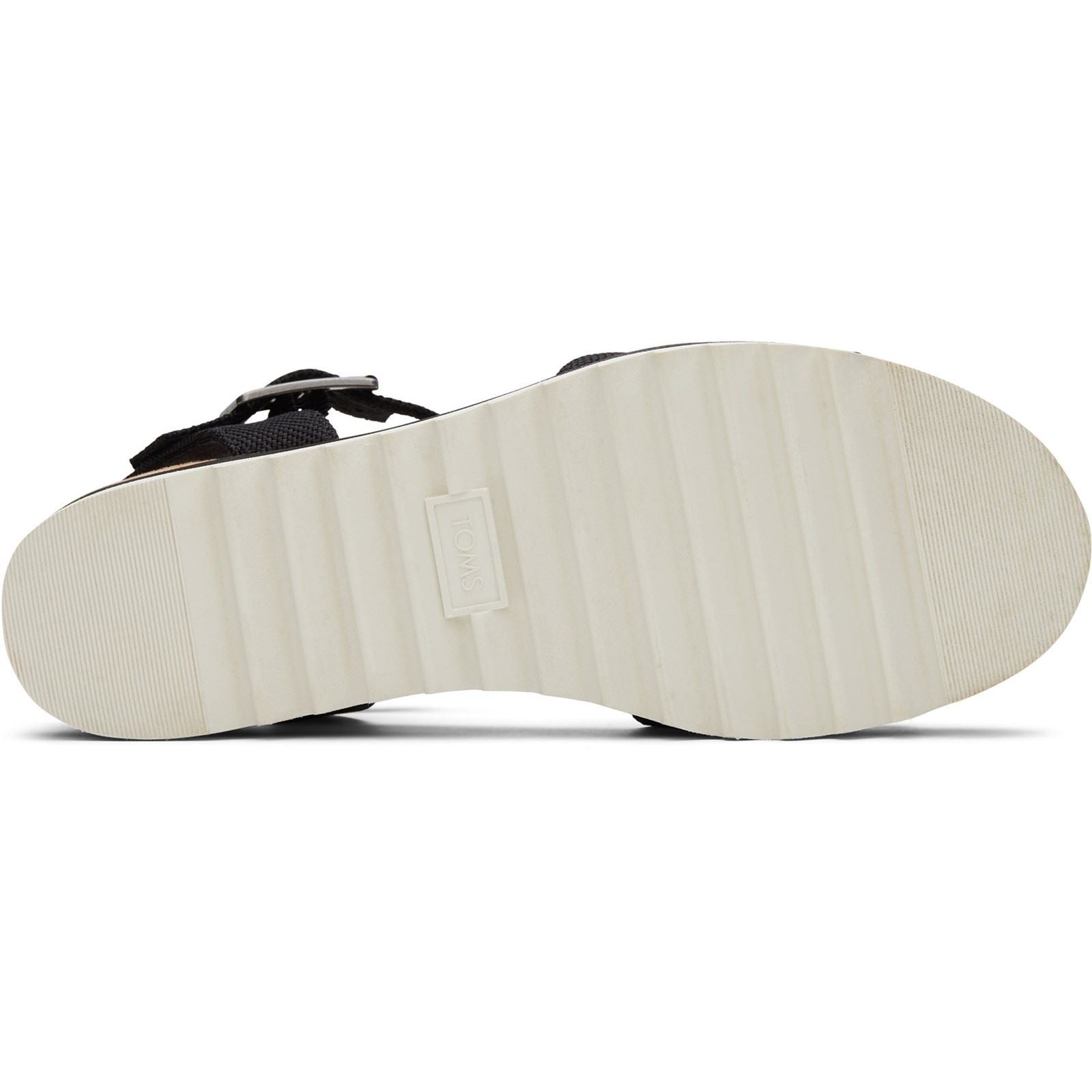 TOMS Diana Synthetic Women's Black Wedges