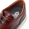 Base London Flight Leather Men's Burnt Brown Brogues Shoes